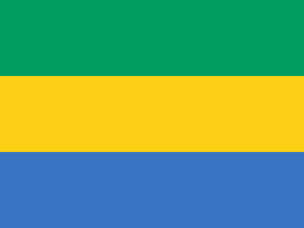 Vlag Gabon - 100x150cm Spun-Poly